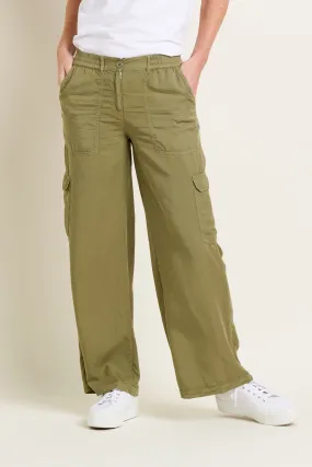 Wide Leg Side Pocket Trouser