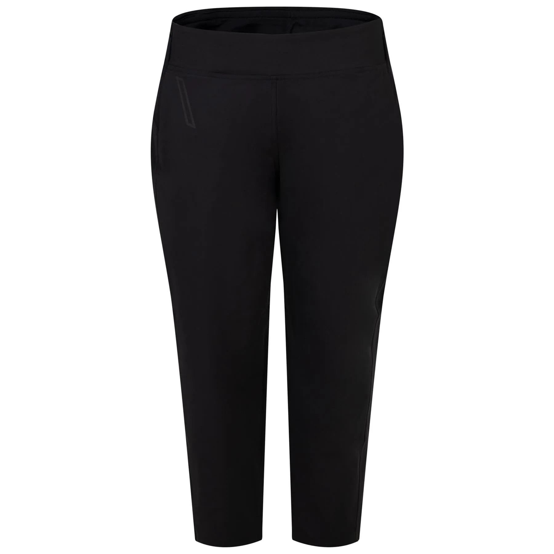 Womens Multi Pocket Mid Rise Cropped Golf Trousers Black - SS24