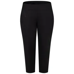 Womens Multi Pocket Mid Rise Cropped Golf Trousers Black - SS24