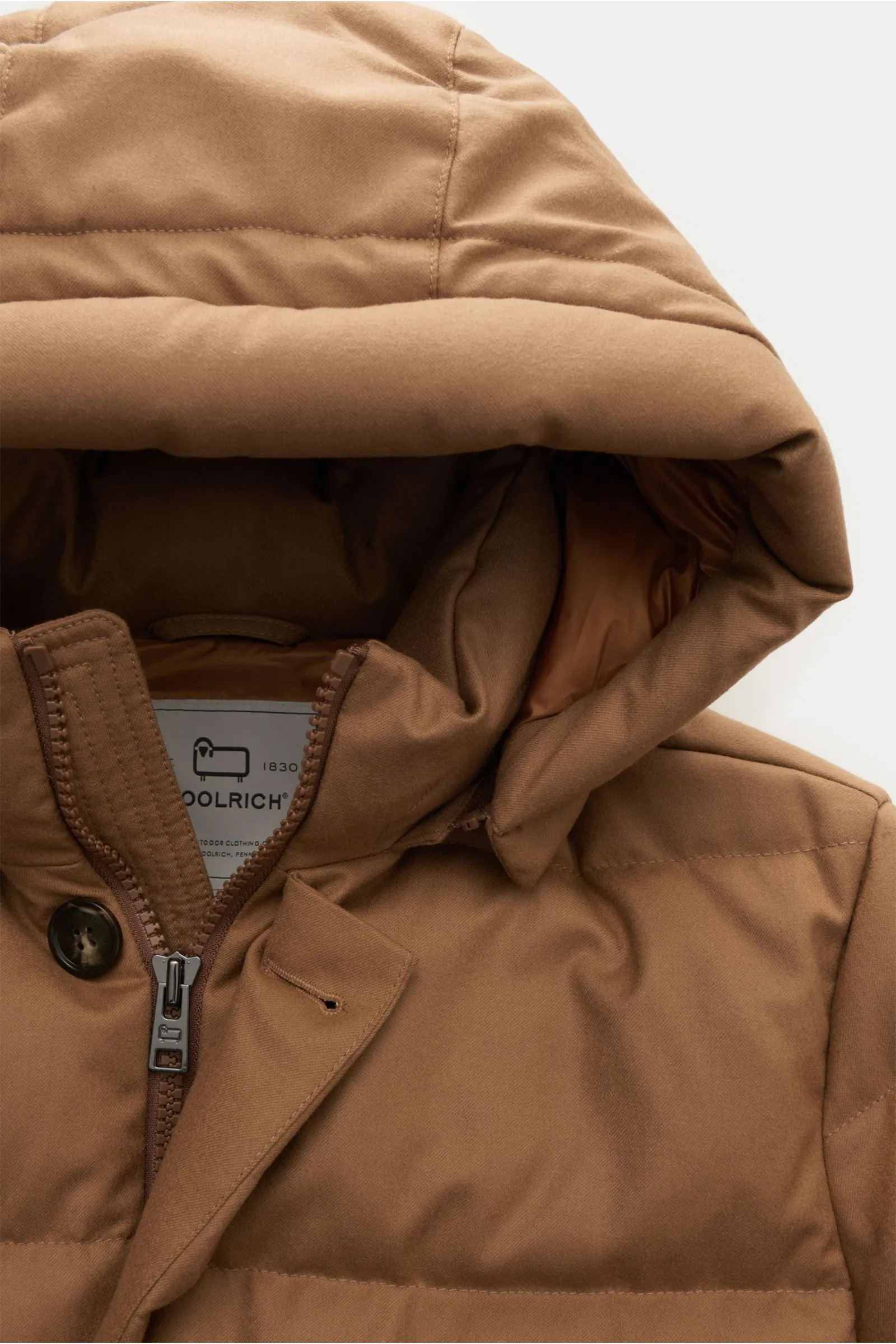 WOOLRICH down jacket camel