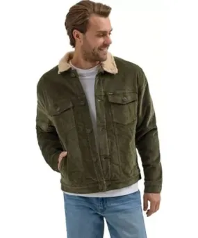 Wrangler Men's Sherpa Lined Trucker Jacket